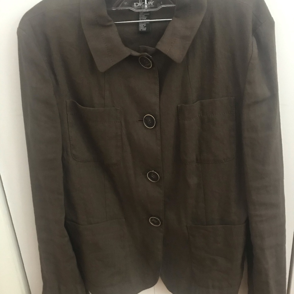 DKNY Linen Suit